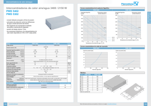 Intercambiadores de calor aire/agua 3400 / 2150 W PWD 5402