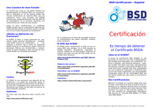 Certificación - The BSD Certification Group