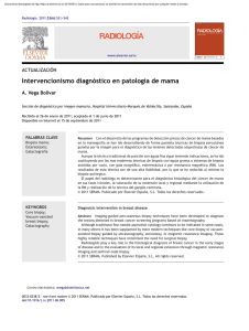 Intervencionismo diagnóstico en patología de mama