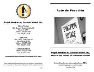 Writ of Possession - SPN - Legal Services of Greater Miami, Inc.
