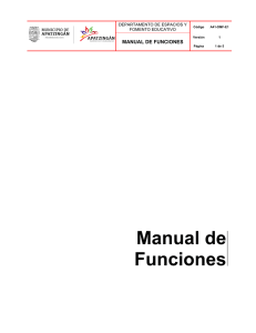Manual de Funciones - H. Ayuntamiento de Apatzingán