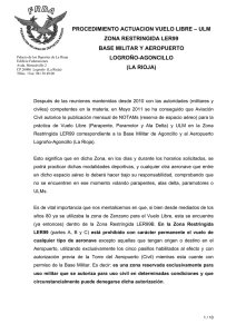 Procedimiento NOTAM Vuelo Libre LER99