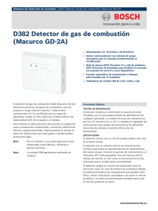 D382 Detector de gas de combustión (Macurco GD-2A)