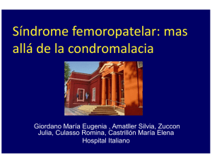 Síndrome femoropatelar: mas allá de la condromalacia
