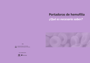 Portadoras de hemofilia - Fundacio Catalana de l`Hemofilia