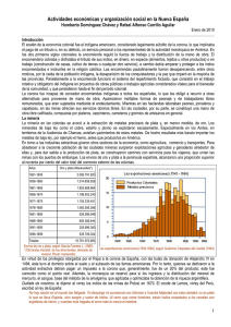 Actividades Económicas en la Nueva España