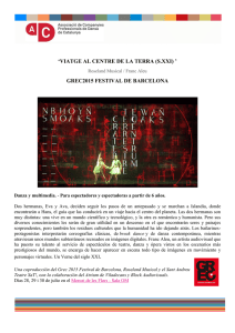 `VIATGE AL CENTRE DE LA TERRA (S.XXI) ` GREC2015 FESTIVAL