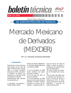 (MEXDER) Mercado Mexicano de Derivados