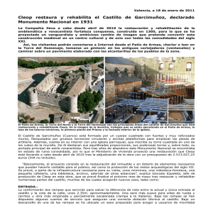 Cleop restaura y rehabilita el Castillo de Garcimuñoz