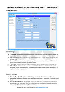 Guía de Usuario del programa GPS TRACKER