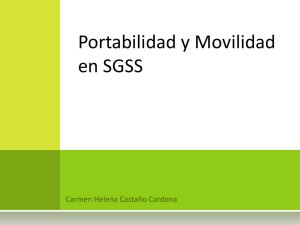 Portabilida y Movilidad en SGSS