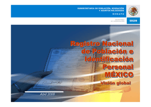 Registro Nacional de Población e Identificación Personal MÉXICO