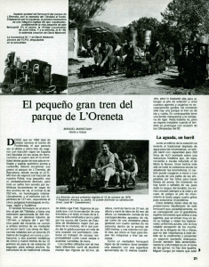 El pequeño gran tren del parque de L`Oreneta (1986)