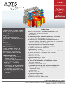 Taller Autodesk Robot Structural Analisys