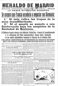 1/ Si ésta retira las tropas de la zona desmilitarizada. 2.° Si el asunto