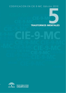 codificación en cie-9-mc. edición 2010. trastornos mentales