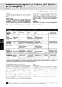 Consecuencias psicológicas de los resultados falsos positivos de