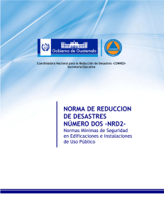 norma de reduccion de desastres número dos -nrd2