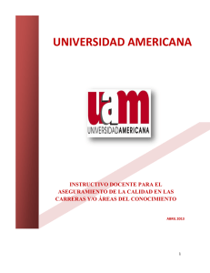 Instructivo Docente - Universidad Americana