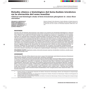 Estudio clínico e histológico del beta-fosfato