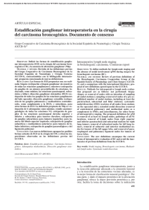 Estadificación ganglionar intraoperatoria en la cirugía del carcinoma