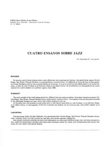 cuatro ensayos sobre jazz