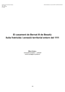El casament de Bernat III de Besalú: lluita
