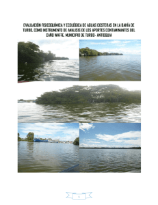 evaluación fisicoquímica y ecológica de aguas costeras en la bahía