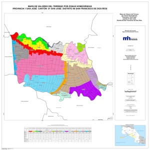Mapa de Valores del Terreno por Zonas Homogéneas Provincia 1