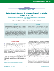 Diagnóstico y tratamiento de adenoma pleomorfo