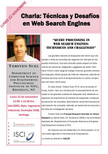 Charla: Técnicas y Desafíos en Web Search Engines - U