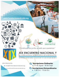 Convocatoria - XIX Encuentro Nacional Y XII Internacional de