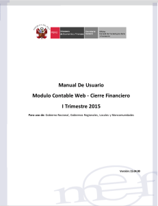 Manual De Usuario Modulo Contable Web - Cierre Financiero