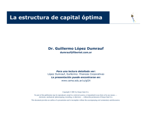 La estructura de capital óptima