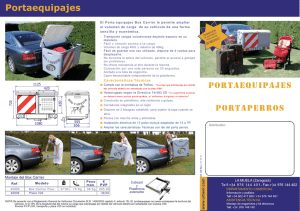 Características Técnicas El Porta equipajes Box Carrier le permite