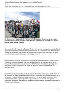 Senda Villarrica Organizó Masiva Marcha Por La