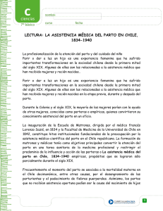 lectura: la asistencia médica del parto en chile, 1834-1940