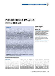 Procedimientos invasivos intrauterinos