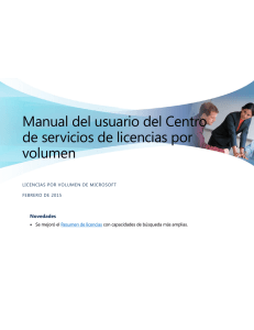 Manual del usuario del Centro de servicios de licencias