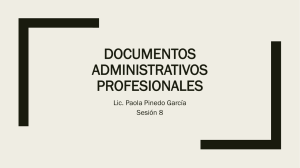 documentos administrativos profesionales
