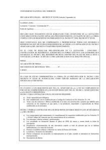 Decreto 825 - Universidad Nacional del Nordeste