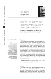 Foro abierto de opinión ¿QUÉ ES LO PRIMERO QUE PIENSA