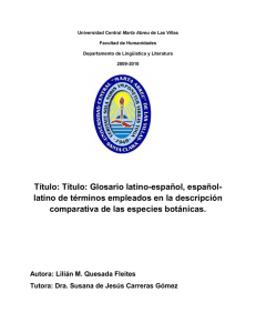 Glosario latino-español - DSpace@UCLV