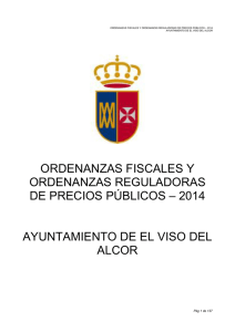 ordenanzas municipales 2014 - Ayuntamiento de El Viso del Alcor