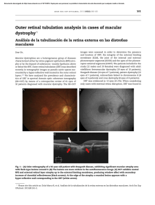 Outer retinal tubulation analysis in cases of macular