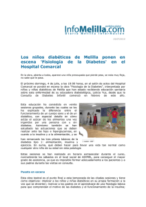 Los niños diabéticos de Melilla ponen en escena `Fisiología de la