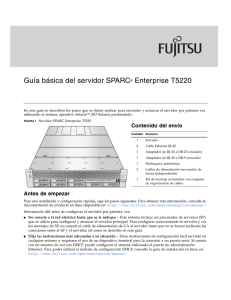 Guía básica del servidor SPARC Enterprise T5220