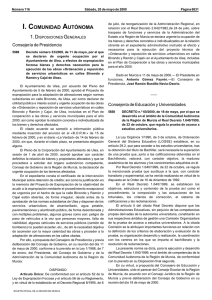 i. comunidad autónoma - Boletín Oficial de la Región de Murcia
