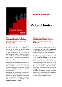 Cote d`Ivoire - World Coalition Against the Death Penalty
