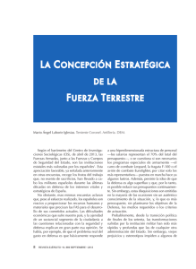 "La concepción estratégica de la Fuerza Terrestre".